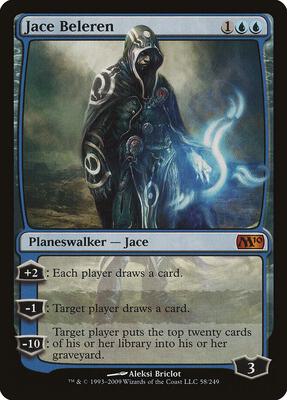 Jace Beleren card from Magic 2010 (M10)