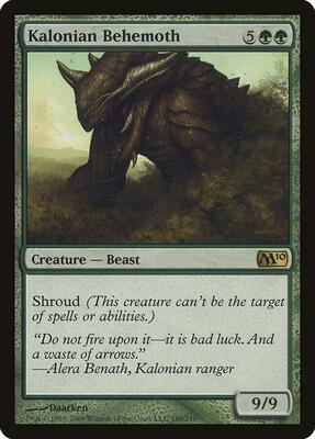 Kalonian Behemoth card from Magic 2010 (M10)