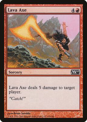 Lava Axe card from Magic 2010 (M10)