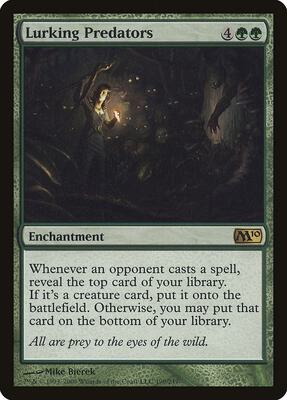 Lurking Predators card from Magic 2010 (M10)
