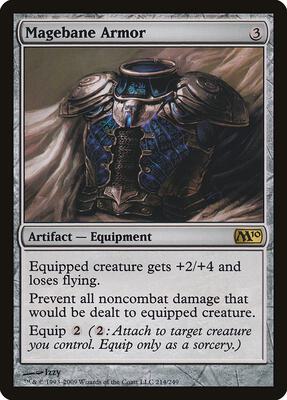 Magebane Armor card from Magic 2010 (M10)