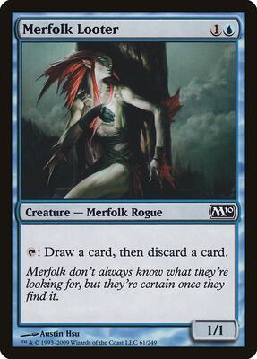 Merfolk Looter card from Magic 2010 (M10)