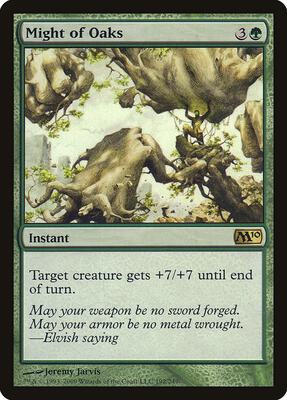 Might of Oaks card from Magic 2010 (M10)