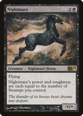 Nightmare card from Magic 2010 (M10)
