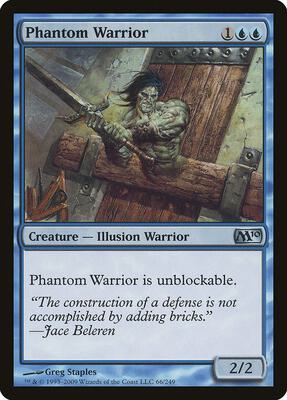 Phantom Warrior card from Magic 2010 (M10)