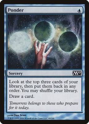 Ponder card from Magic 2010 (M10)