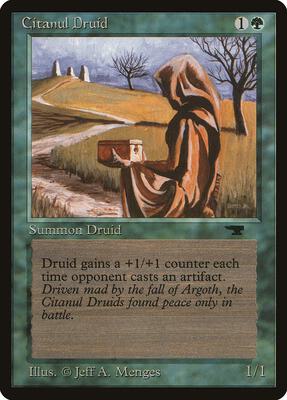 Citanul Druid card from Antiquities