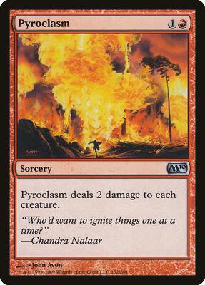 Pyroclasm card from Magic 2010 (M10)