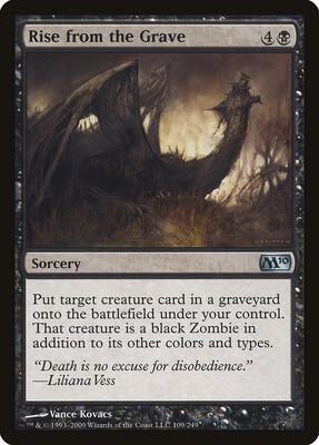 Rise from the Grave card from Magic 2010 (M10)