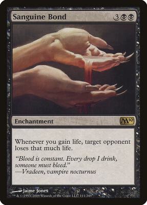 Sanguine Bond card from Magic 2010 (M10)