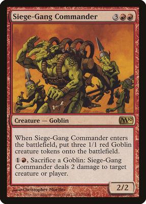 Siege-Gang Commander card from Magic 2010 (M10)
