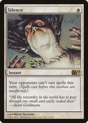 Silence card from Magic 2010 (M10)