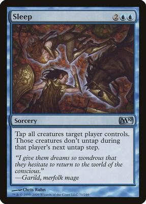 Sleep card from Magic 2010 (M10)
