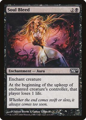 Soul Bleed card from Magic 2010 (M10)