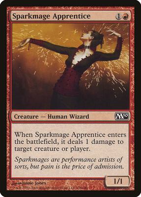 Sparkmage Apprentice card from Magic 2010 (M10)