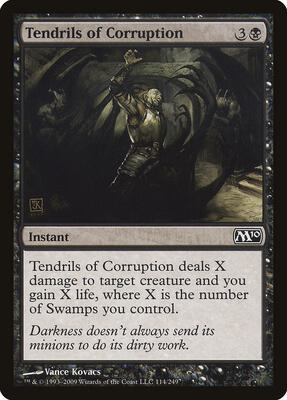 Tendrils of Corruption card from Magic 2010 (M10)