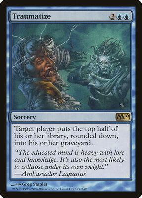 Traumatize card from Magic 2010 (M10)