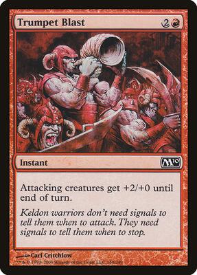 Trumpet Blast card from Magic 2010 (M10)