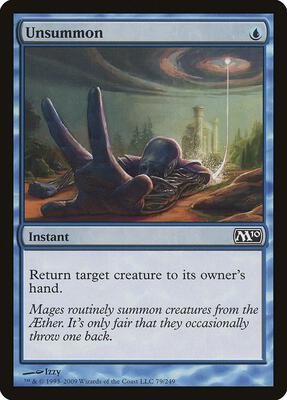 Unsummon card from Magic 2010 (M10)