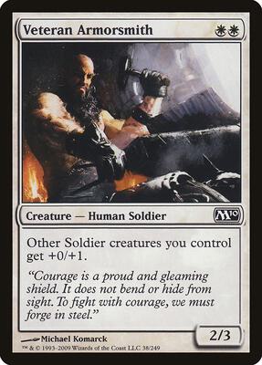 Veteran Armorsmith card from Magic 2010 (M10)