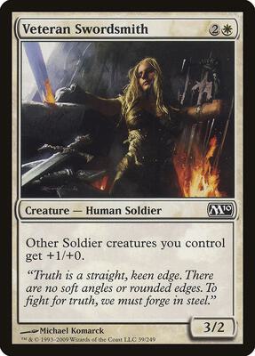 Veteran Swordsmith card from Magic 2010 (M10)