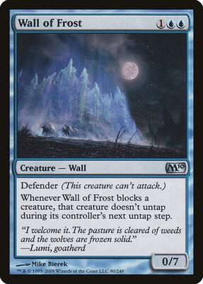 Wall of Frost card from Magic 2010 (M10)