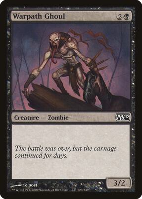 Warpath Ghoul card from Magic 2010 (M10)