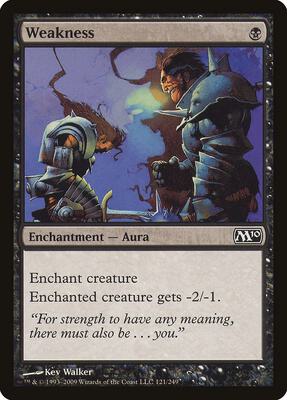 Weakness card from Magic 2010 (M10)