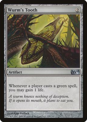Wurm's Tooth card from Magic 2010 (M10)