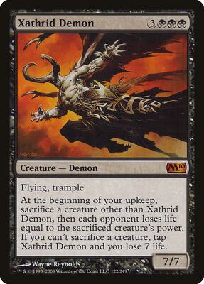 Xathrid Demon card from Magic 2010 (M10)