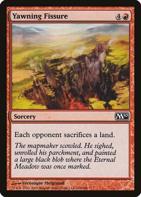 Yawning Fissure card from Magic 2010 (M10)