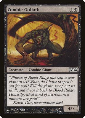 Zombie Goliath card from Magic 2010 (M10)