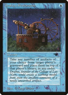 Drafna's Restoration card from Antiquities
