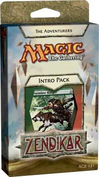 Zendikar - Intro Pack - Green - The Adventurers card from Zendikar