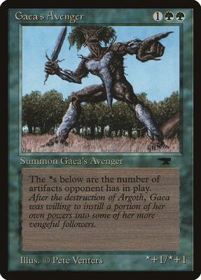 Gaea's Avenger card from Antiquities