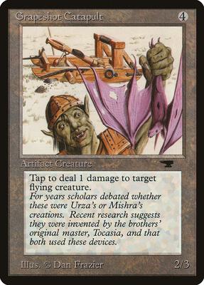 Grapeshot Catapult card from Antiquities