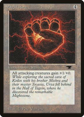 Mightstone card from Antiquities