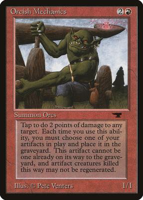 Orcish Mechanics card from Antiquities