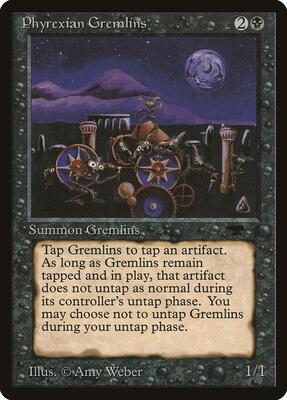 Phyrexian Gremlins card from Antiquities