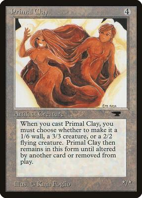 Primal Clay card from Antiquities