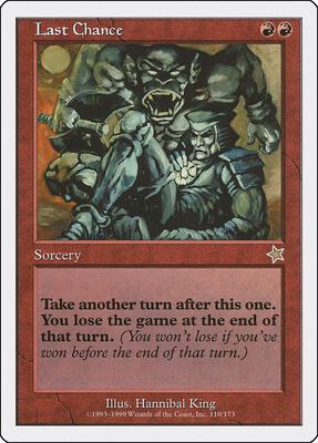 Last Chance card from Starter 1999