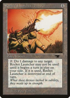 Rocket Launcher card from Antiquities