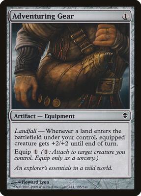 Adventuring Gear card from Zendikar