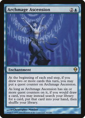 Archmage Ascension card from Zendikar