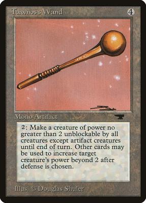 Tawnos's Wand card from Antiquities