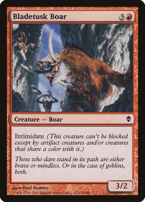 Bladetusk Boar card from Zendikar