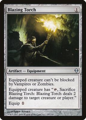 Blazing Torch card from Zendikar
