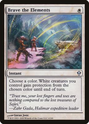 Brave the Elements card from Zendikar