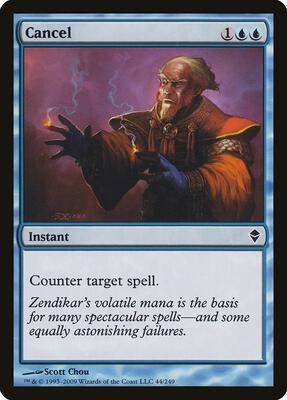 Cancel card from Zendikar