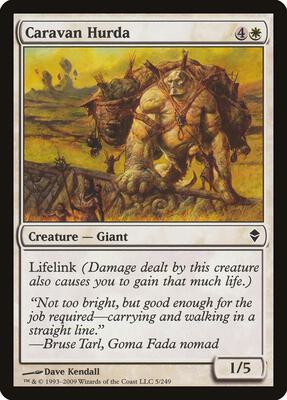 Caravan Hurda card from Zendikar